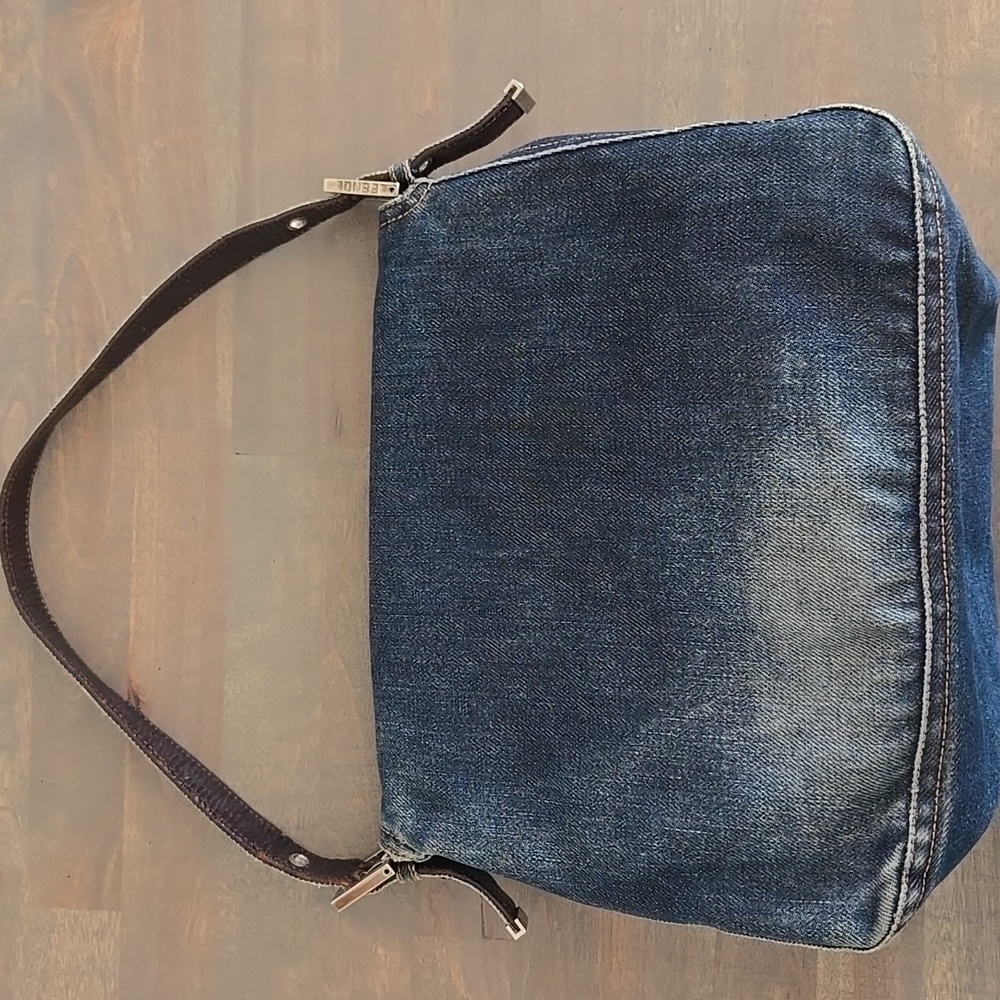 Auth Fendi Denim Mama Baguette - Picture 3 of 16